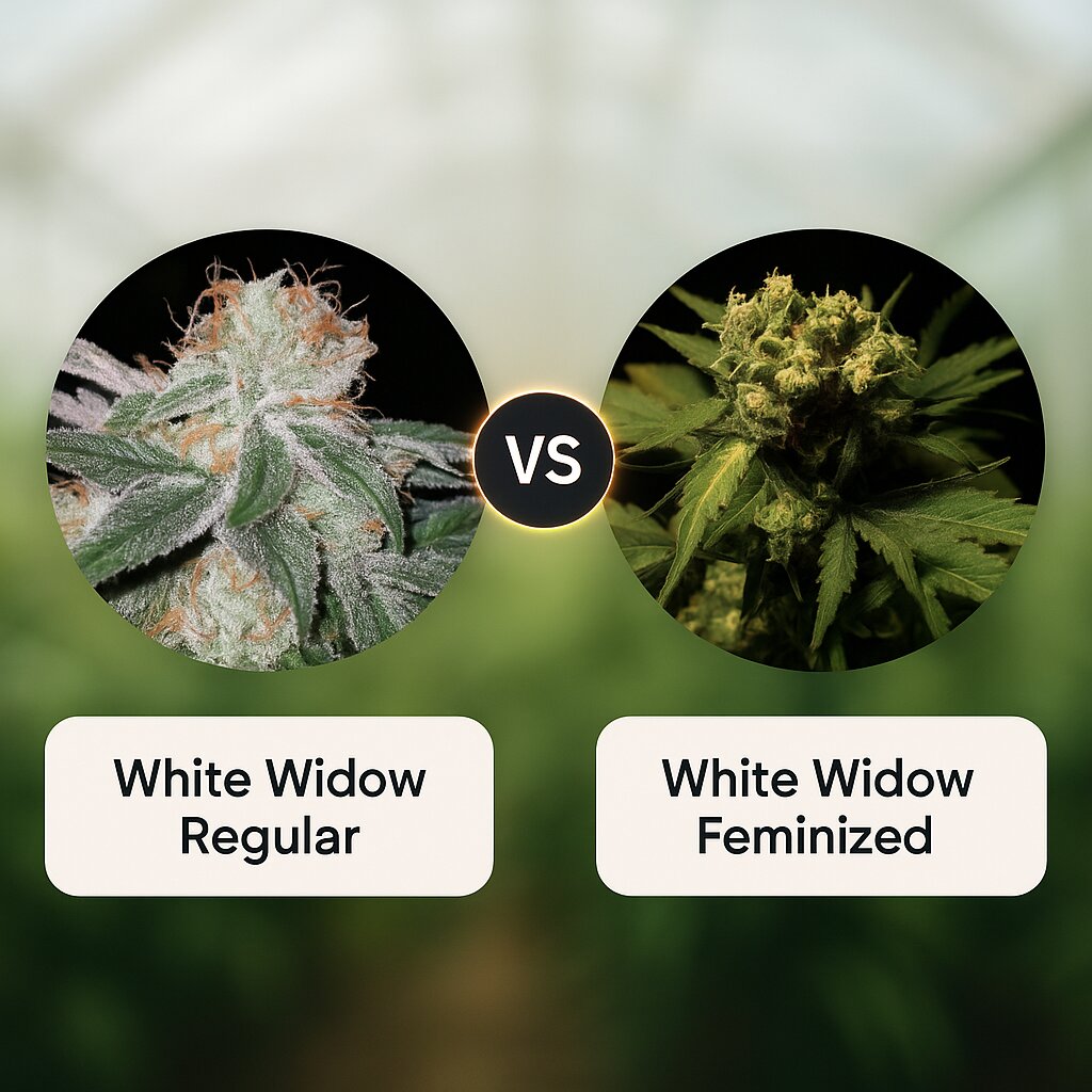 White Widow (Seedsman) vs White Widow (Bulldog Seeds) cannabis seeds comparison