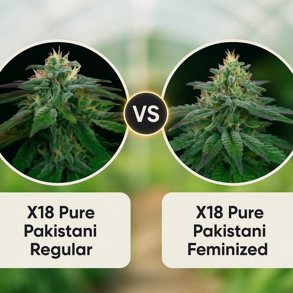 X18 Pure Pakistani (Reserva Privada) vs X18 Pure Pakistani (Reserva Privada) cannabis seeds comparison