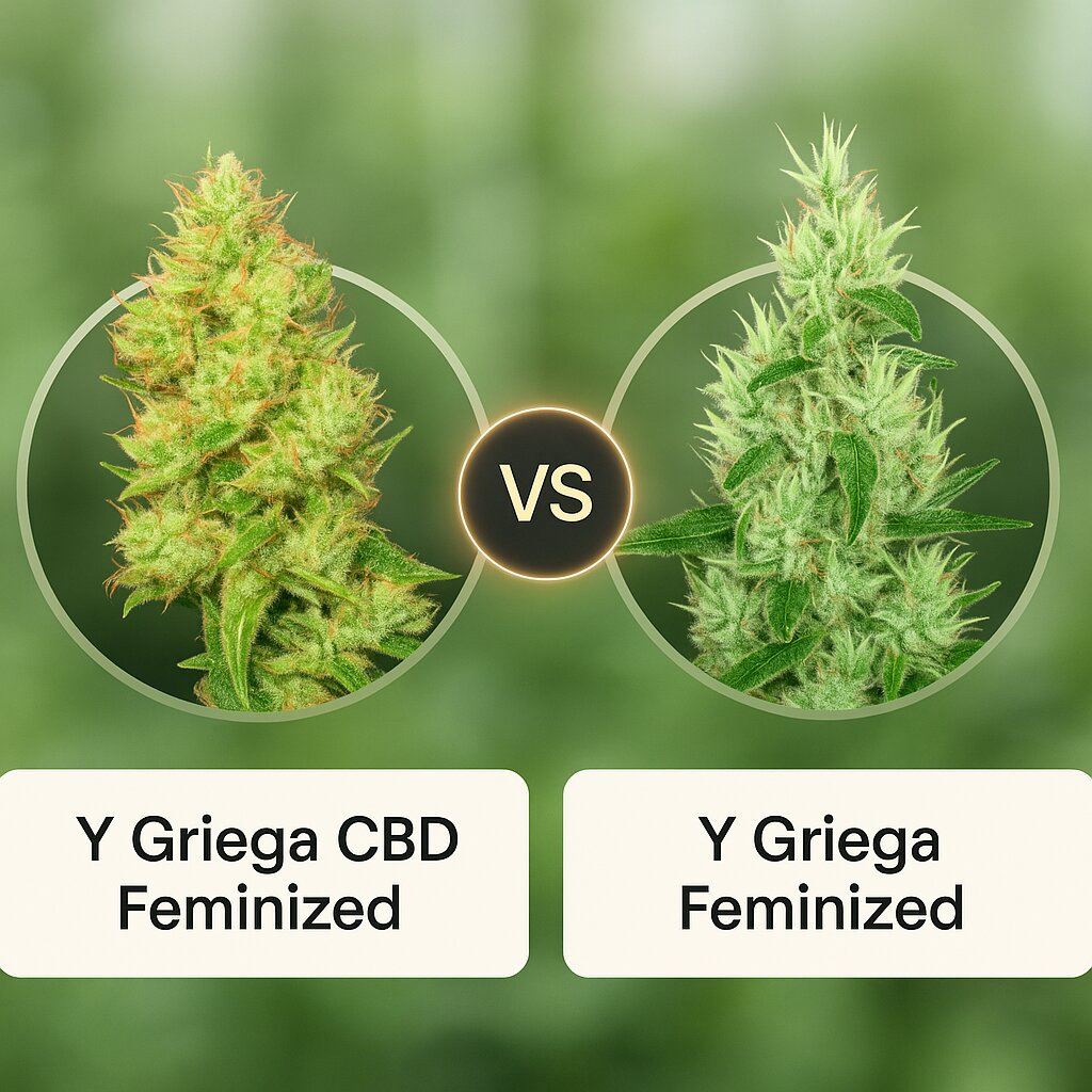 Y Griega CBD (Medical Seeds) vs Y Griega (Medical Seeds) cannabis seeds comparison