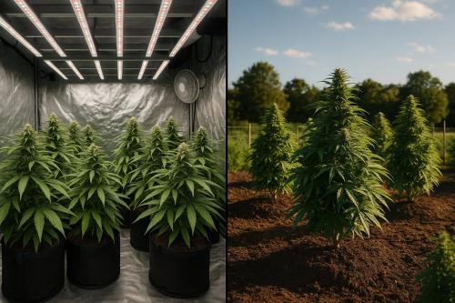 Indoor vs Outdoor Cannabis cultivation